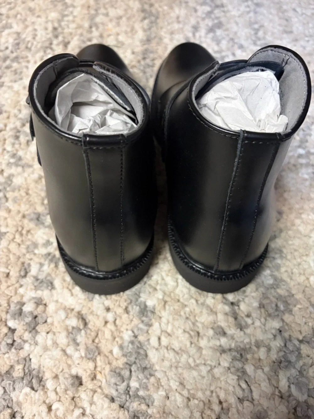 Bates Black Leather Chukka Boot with Buckle New in Box